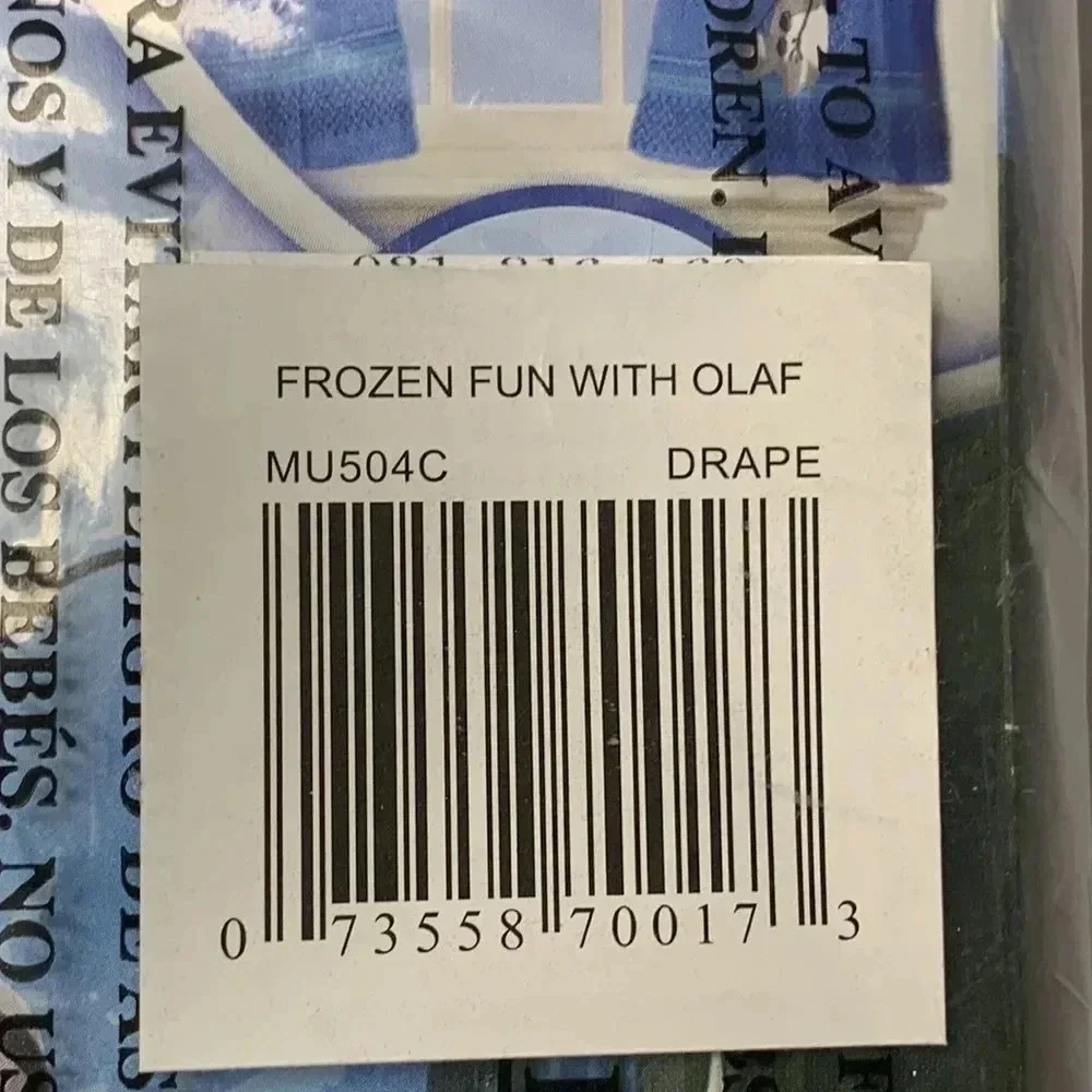 Disney Frozen Window Panels Curtain 82 x 63 NWT